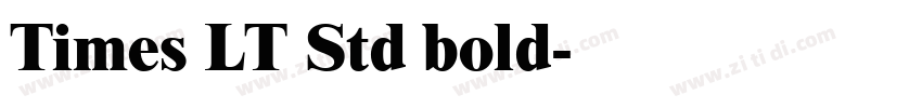 Times LT Std bold字体转换